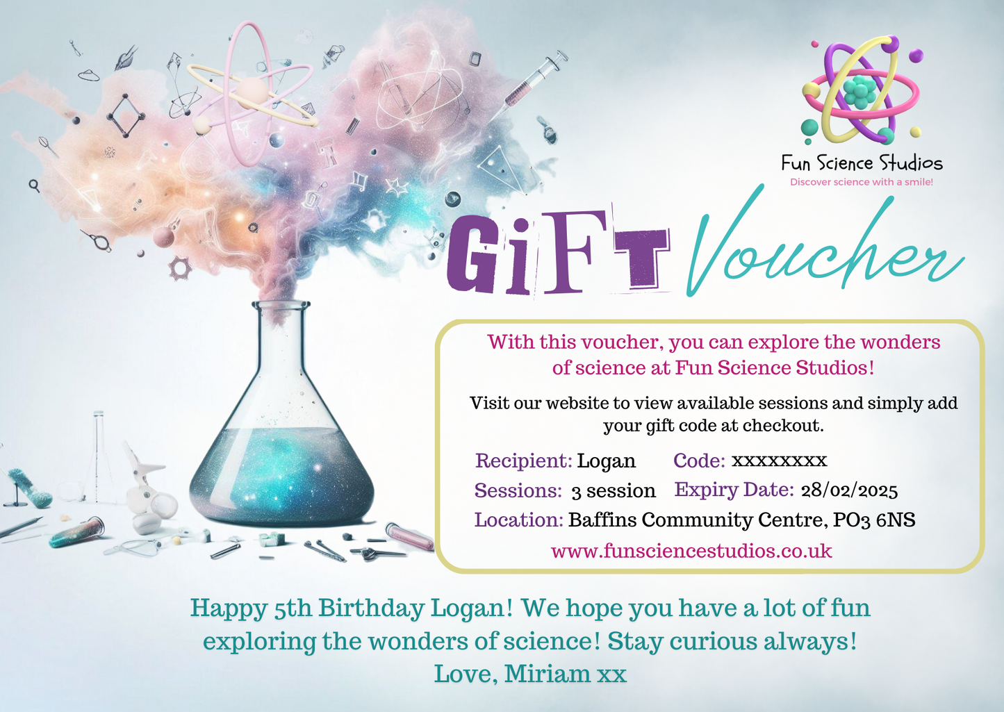 Science Workshop Voucher
